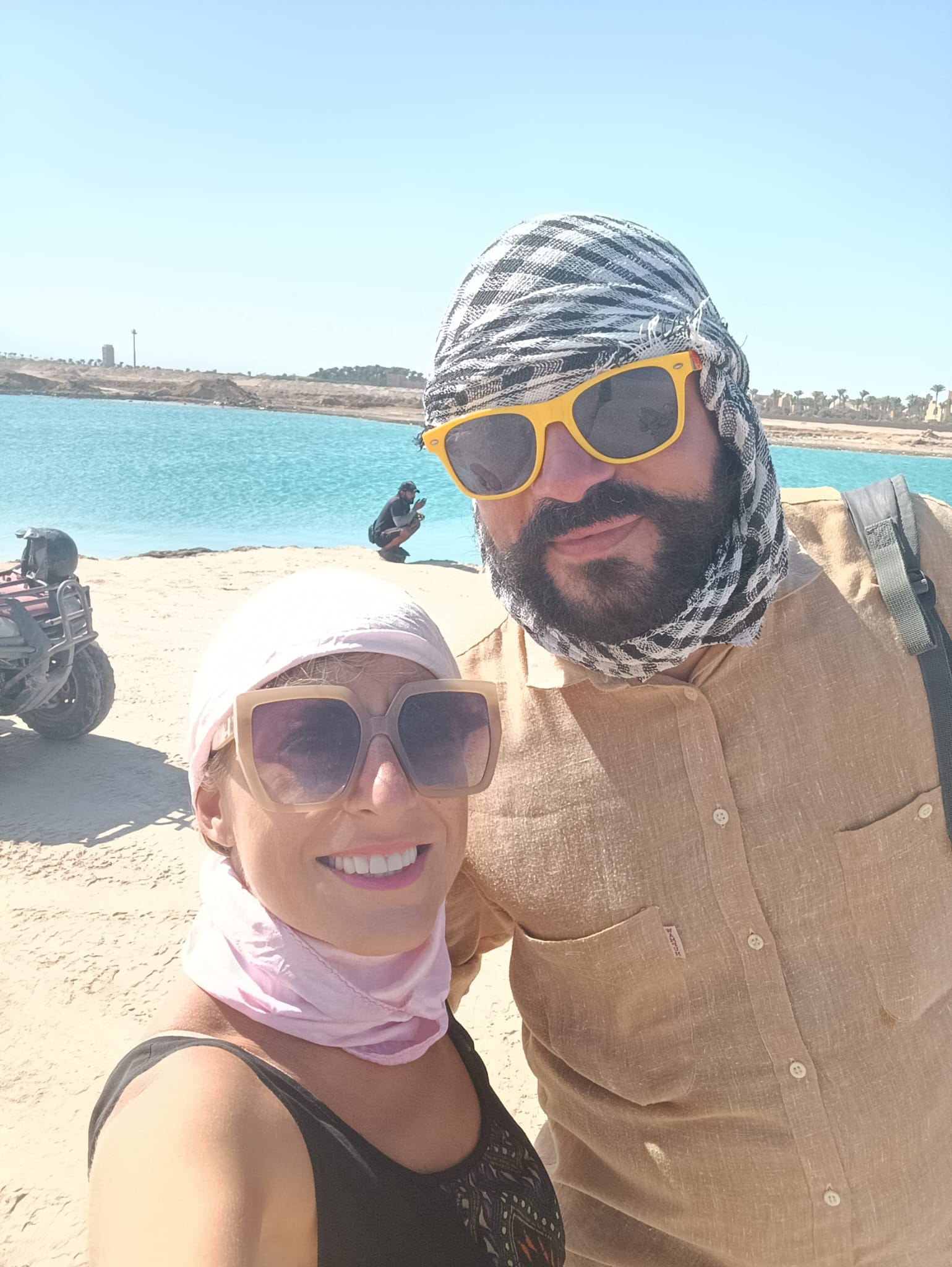 Paola e Damiano durante un’escursione